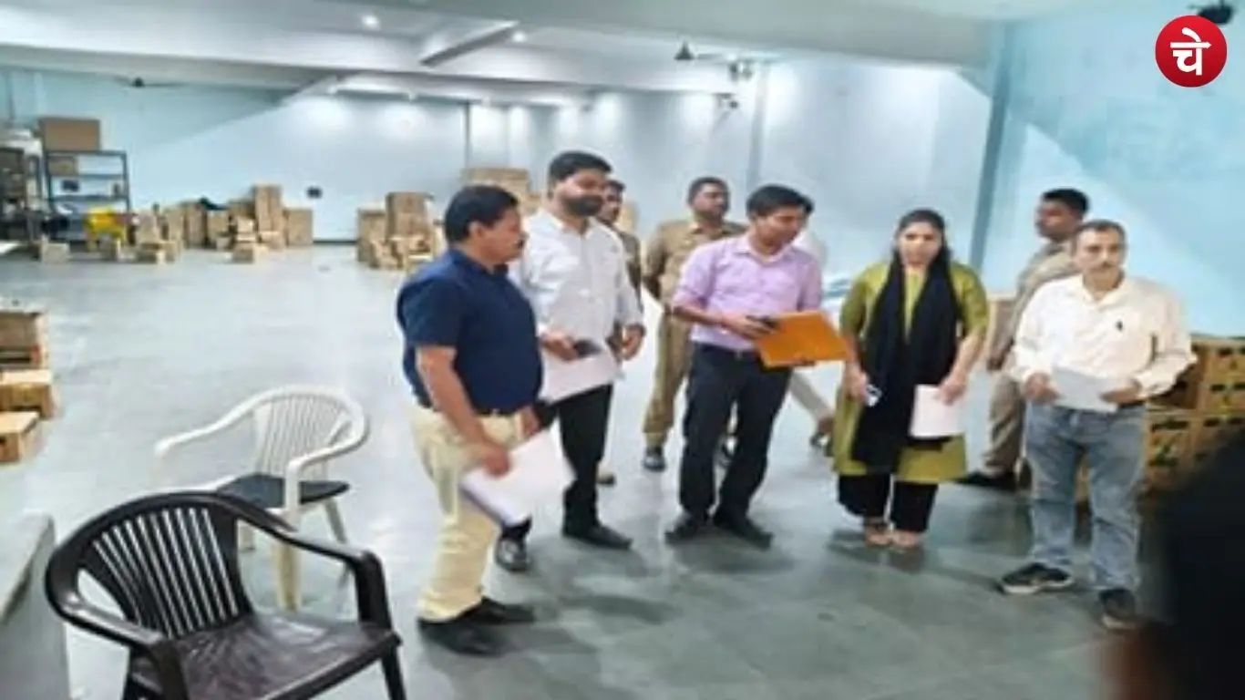 GST Department raids a grocery warehouse in Puranpur, Pilibhit